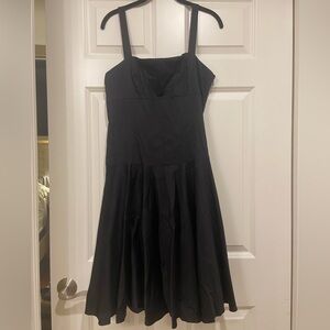 Lauren Ralph Lauren Black Mini Cotton Dress